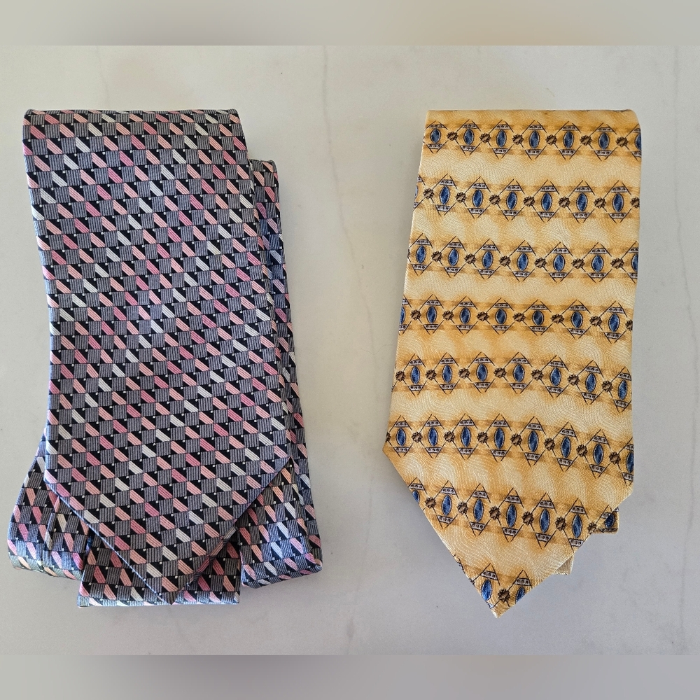 Geoffrey Beene Long 100% Silk Tie 2-pack. Color: Multicolored.